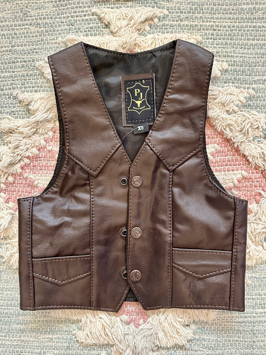 Boys Brown Vest