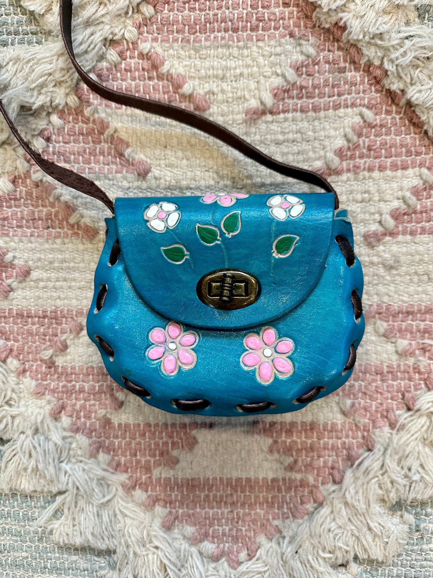 Floral Leather Purses