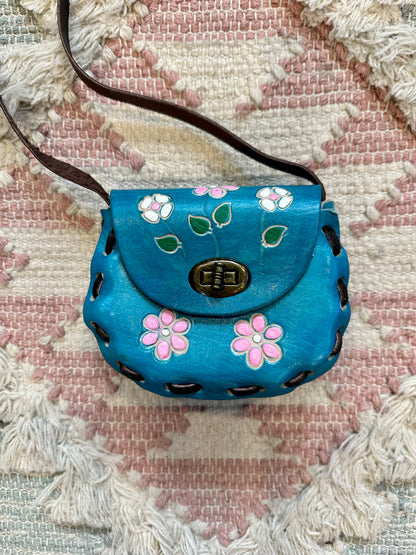 Floral Leather Purses