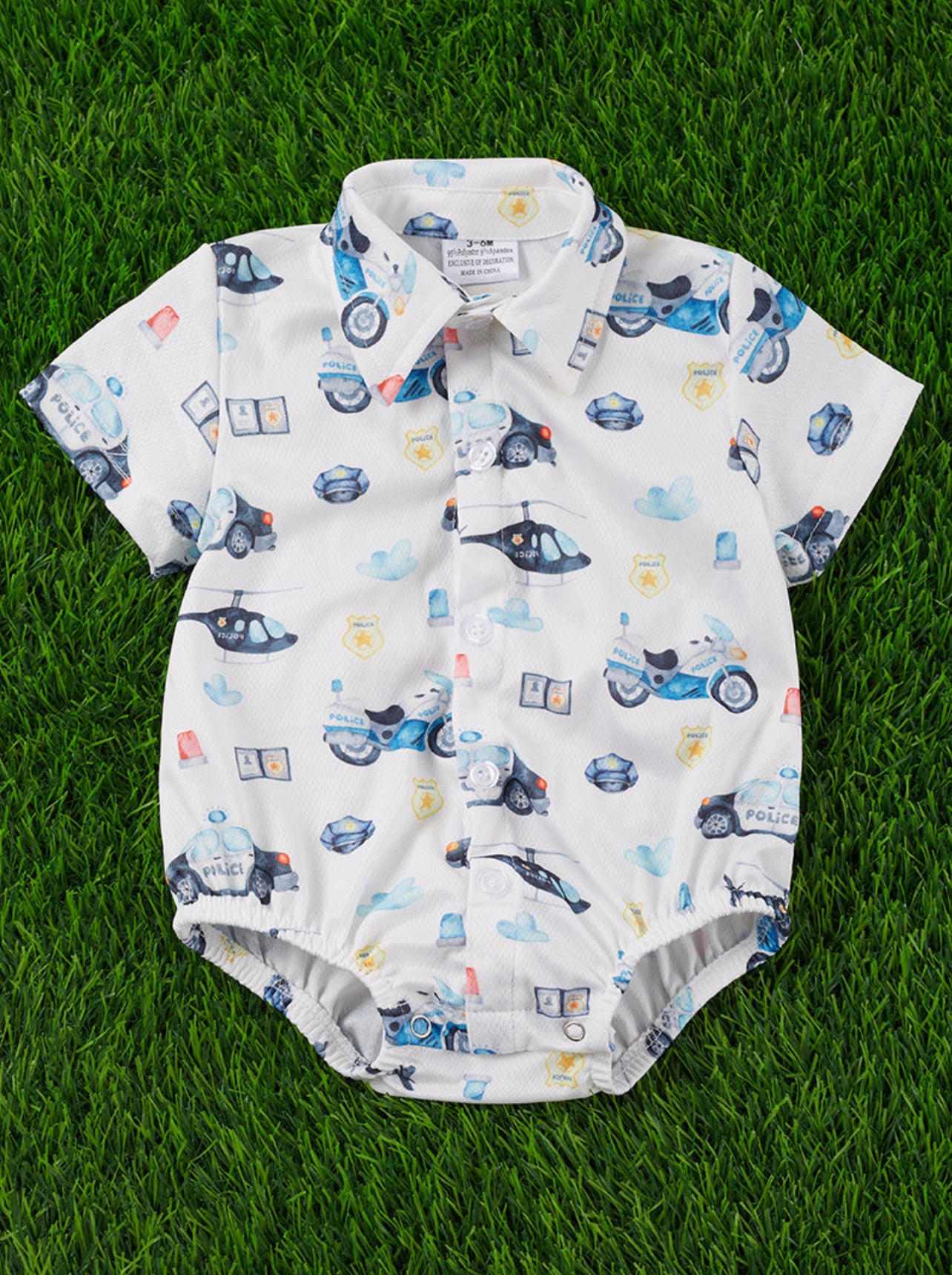 Police Vehicles Romper