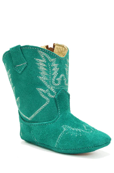 Redhawk Teal Suede Infant Boot