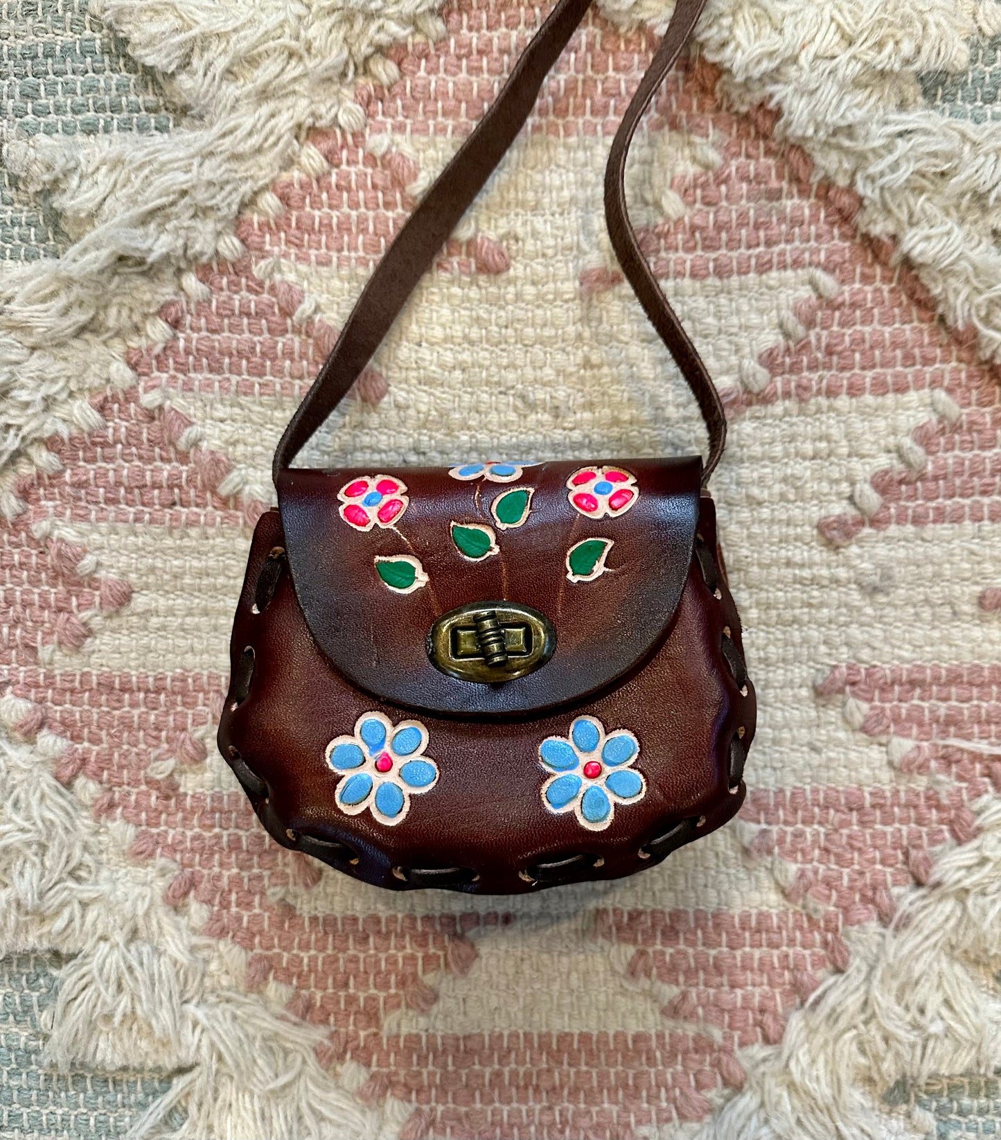 Floral Leather Purses