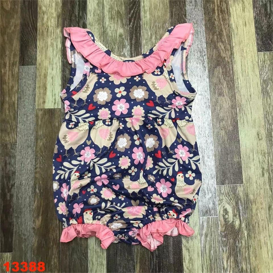 Bow Back Chicken Romper