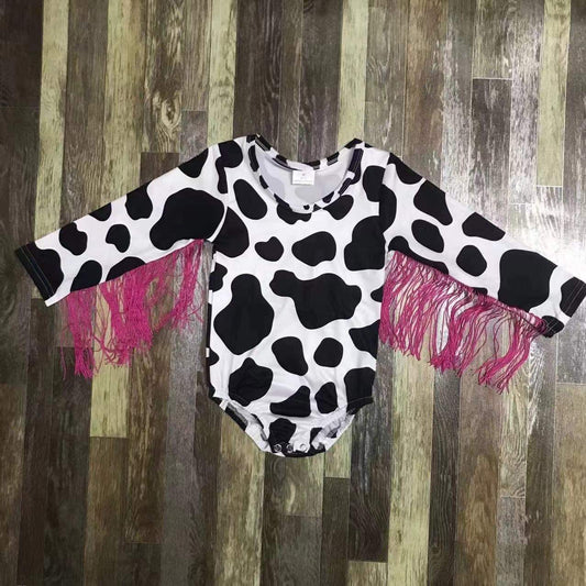 Cow Tassel Romper