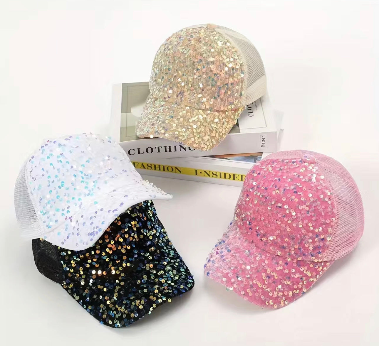 Ladies Sequin Baseball Cap