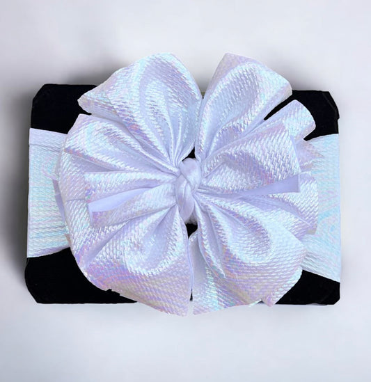 White Iridescent Headband