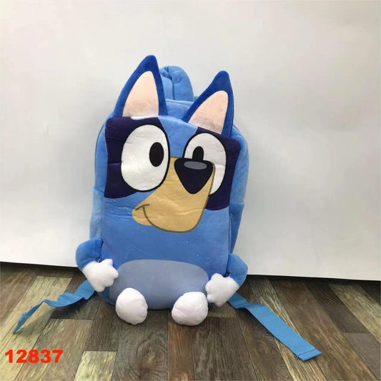 Blue Dog Plush Backpack