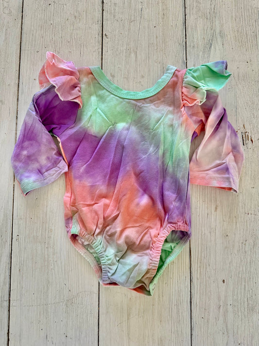 Tie Dye Ruffle Romper