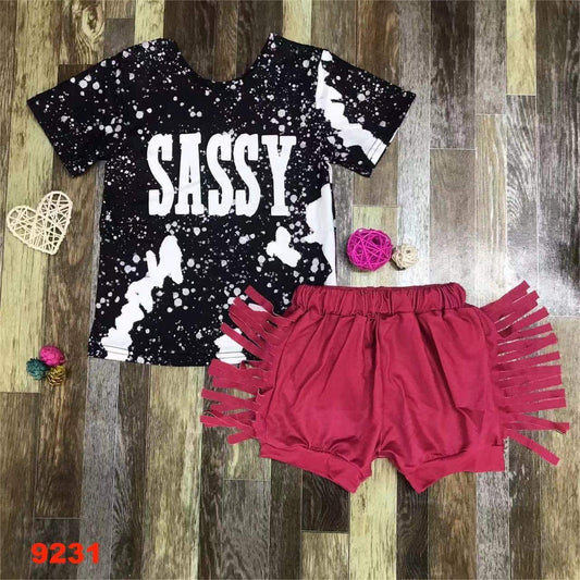 Sassy Fringe Short Set