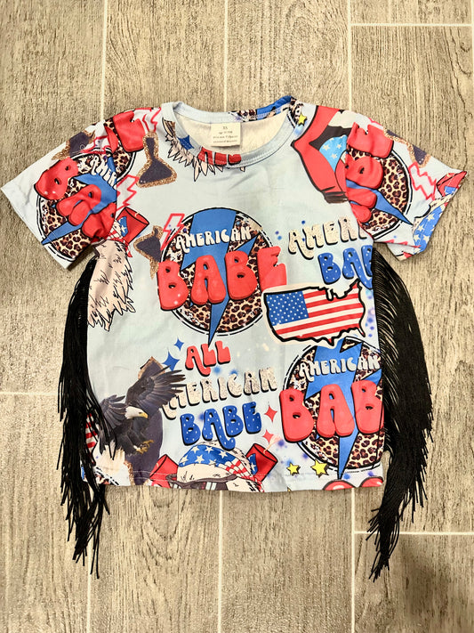 American Babe Tassel Tee