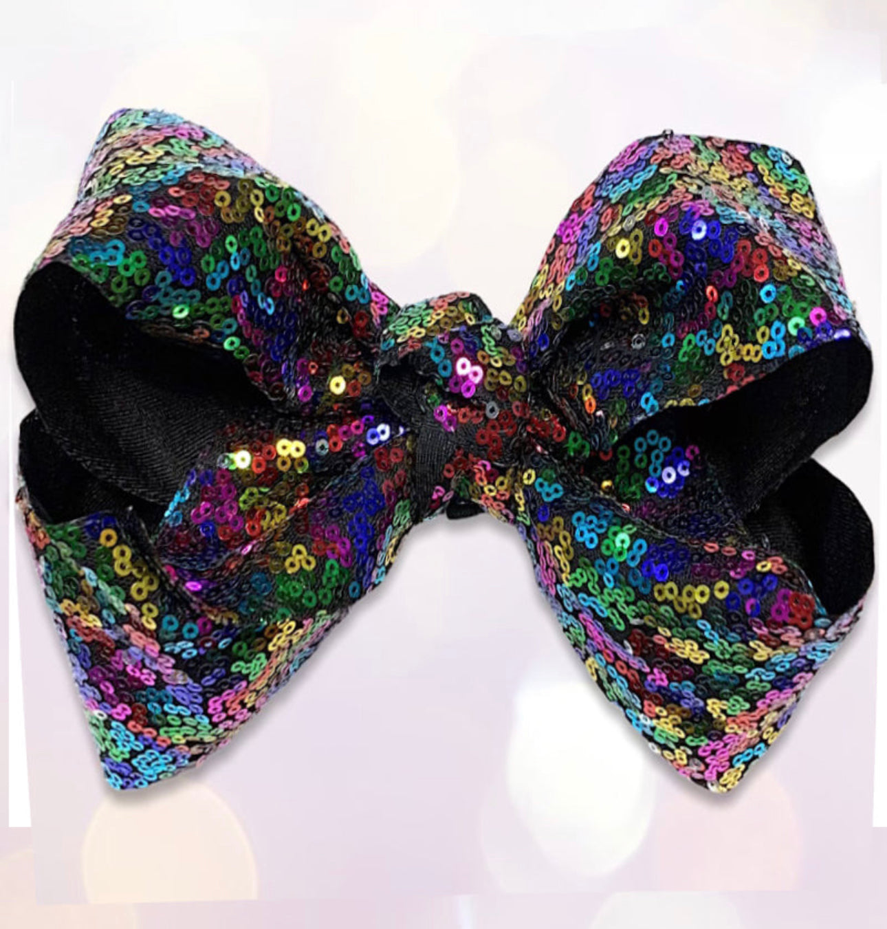 Multi Color 7.5" Sequin Hair Bow