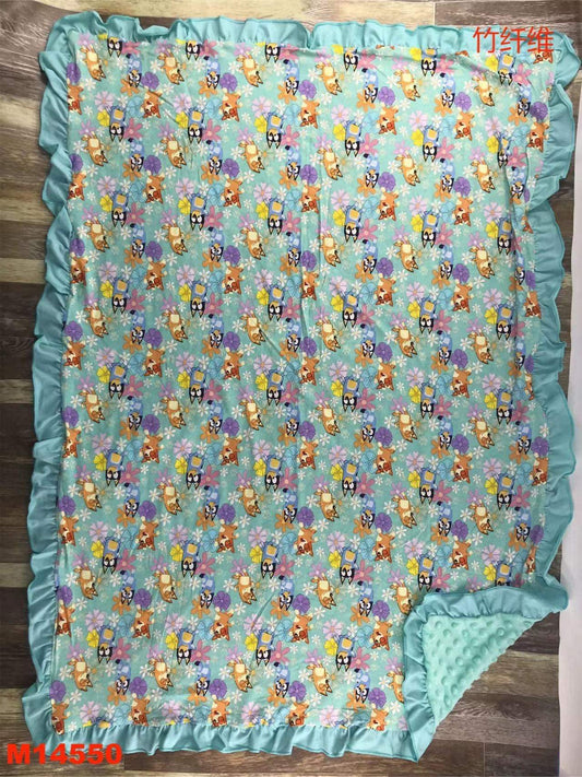 Groovy Blue Dog Blanket