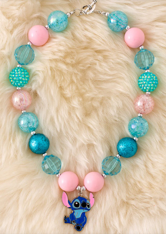 Mint Stitch Bubble Necklace