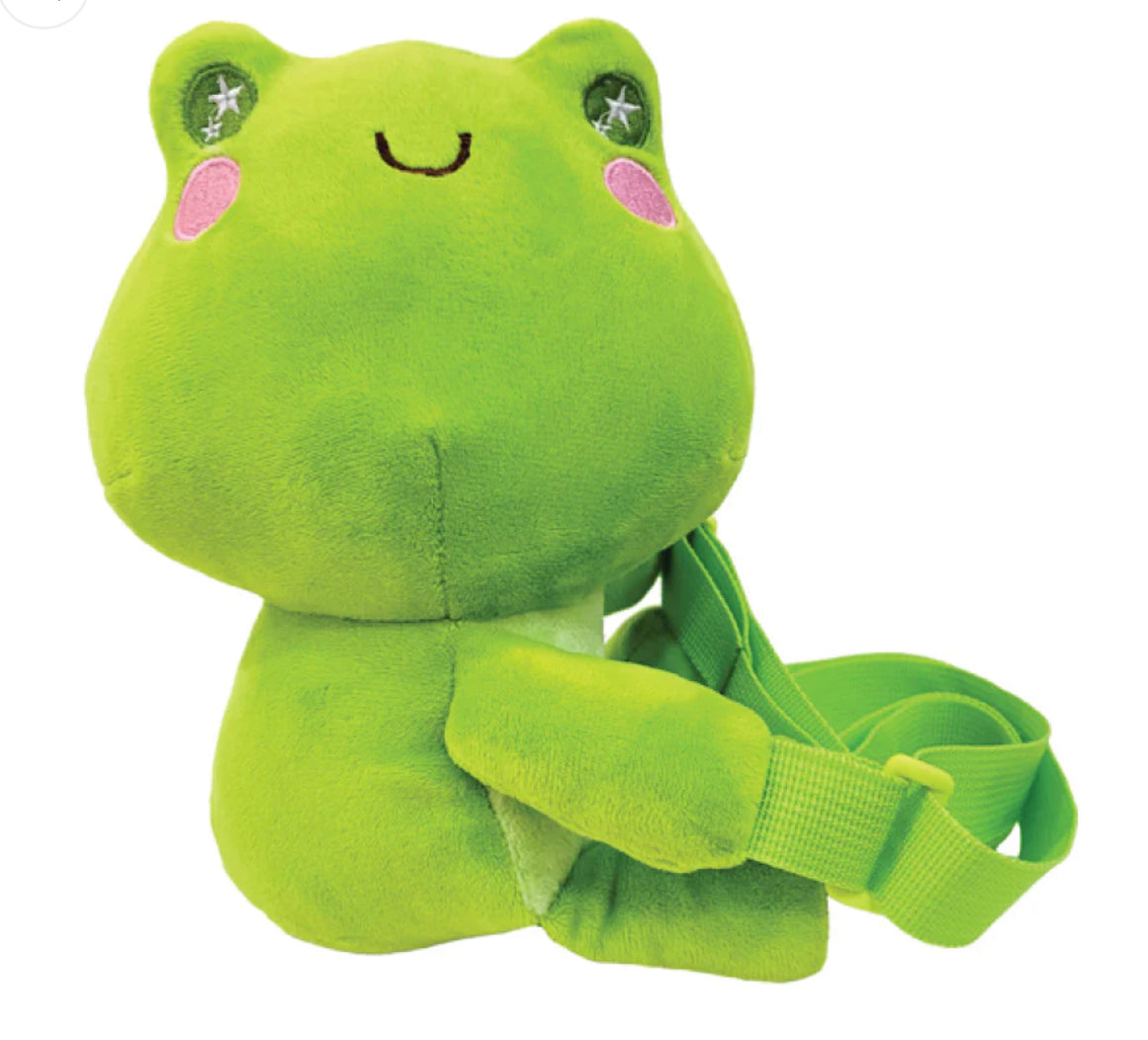 Plush Frog Crossbody