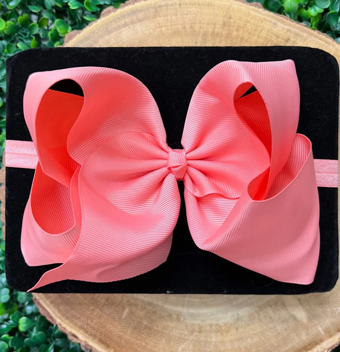 Coral Bow Headband