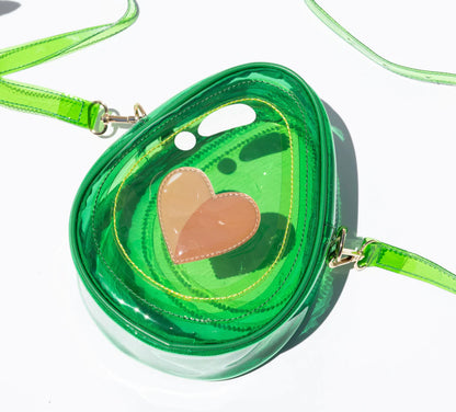 Jelly Avocado Heart Purse