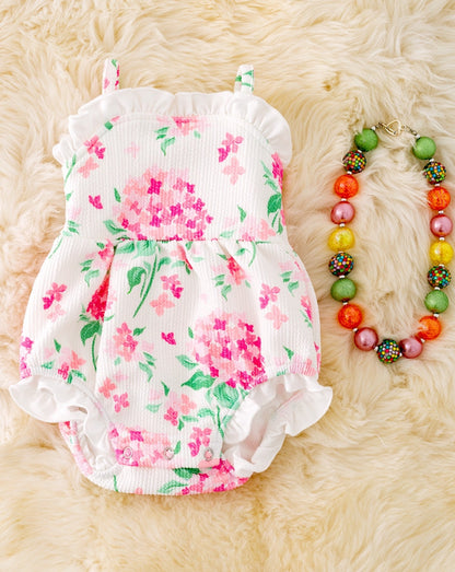 Pink Hydrangea Romper