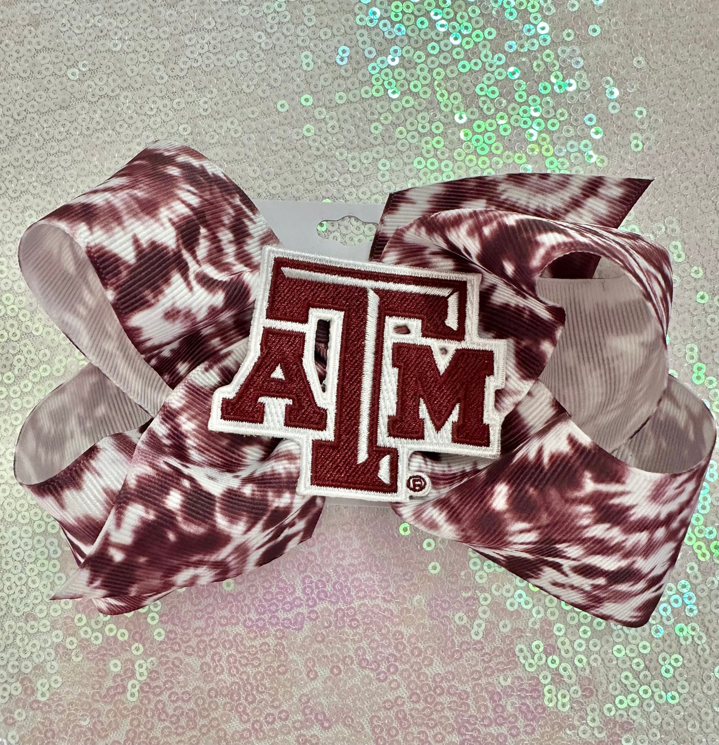 Wee Ones Tie Dye Aggies Bow