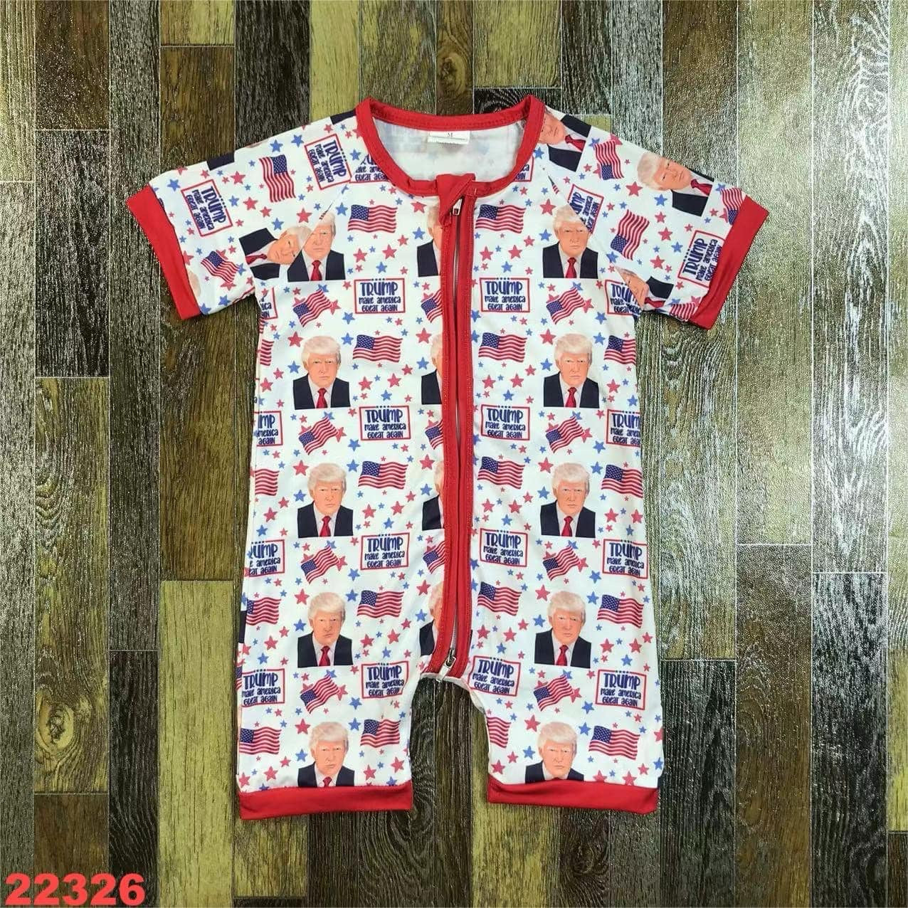 Trump Short Baby Romper