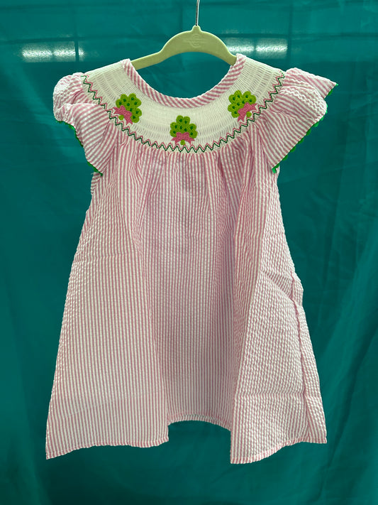 Seersucker Clover Dress