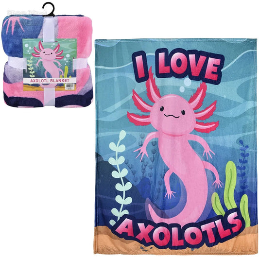 Axolotl Plush Blanket